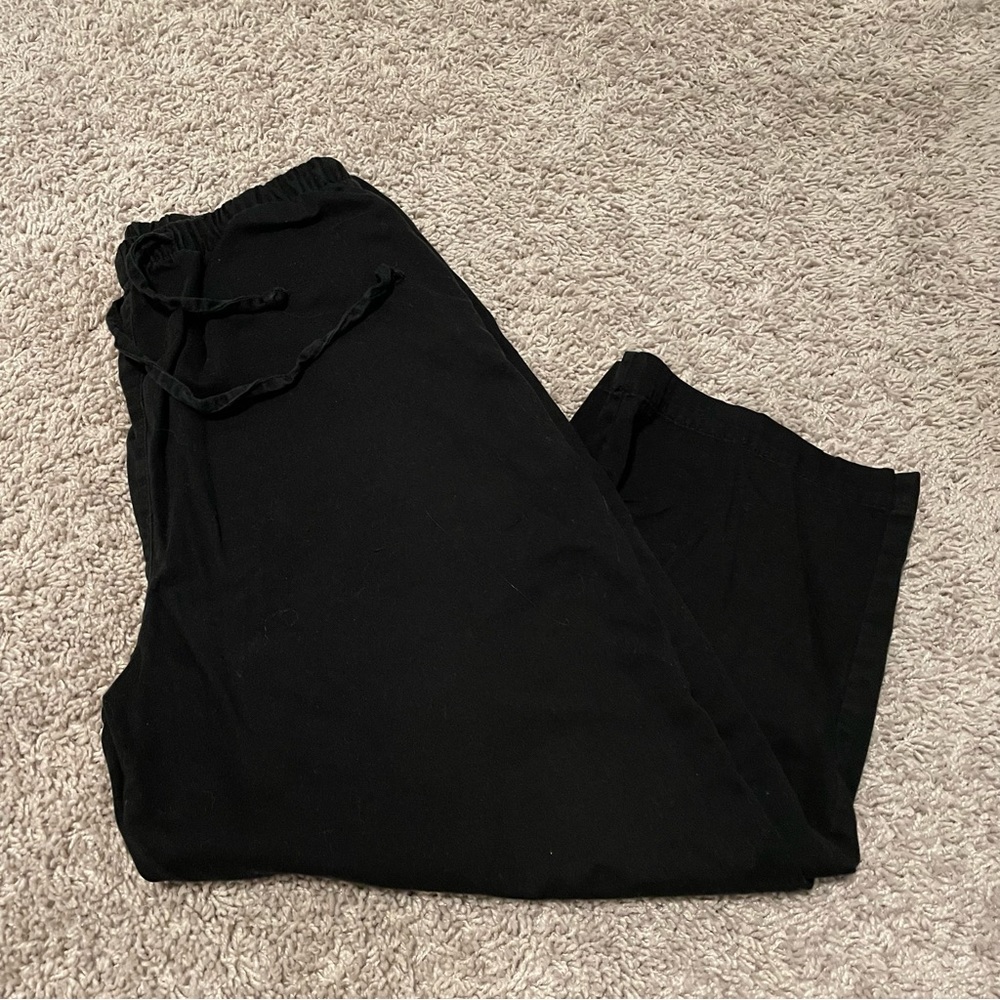 Samantha Logan capri sweatpants black sz m inseam 20”